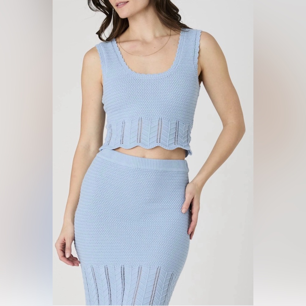French Connection Nellis Cotton Tank & Skirt Set. New/never worn. XL
